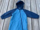 Next Toddler 2-3 Years Hooded One Piece Fleece Lined Rainsuit Puddlesuit - Blue