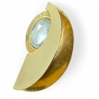 Vintage 70s 80s Brass Brooch