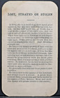 An Arkansas Fiddler Souvenir Travel Card Lost Stray Dog Poem Verso Rebus
