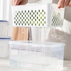 5 Pack Fruit Storage Containers For Fridge  Plastic Fruit 5pcs White