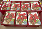 Papyrus Poinsettia Holiday Christmas Cards  Boxed Set Of 20  with Envelopes 