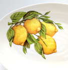 Ceramica Cuore Limoni Lemons   Leaves 13 x10  Ceramic Serving Platter Italy New