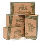 Eco-friendly Bamboo Cotton Swabs 2000 Count   Double Tipped Pure Cotton Buds   N
