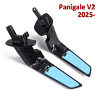 Rearview Mirrors For Ducati Panigale V2 V2s 2025 Stealth Wind Wing Mirrors Black