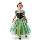 Frozen Ball Gown Kids Toddler Princess Costume Trailing Disney Dress For Girls