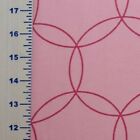 Pink Flannel Pink Circles All Cotton Fabric Lot 5 Yards