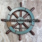 Nautical Home Wall Decorative 25  Wood Antique Ship Wheel