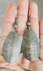 Vintage Sundance Catalog Sterling Silver Textured Drop Dangle Hook  Earrings