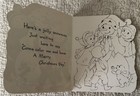 Unused Christmas Boys Girl Snowman Dog Vtg Greeting Card 1950s 1960s Sunshine