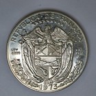 1973 Panama 1 Balboa Large Silver Coin Proof Nice Shape  Low Mintage 