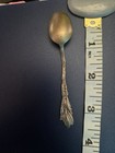 Antique Sterling Silver   925  Souvenir Spoon  Twisted Floral Handle  Stamped