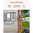 Uimoso 50a Manual Generator Switch Kit  Nema 3r  12500w  120 240v