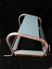 Vintage Puritan Portable Rug Frame Teal Blue Wood   Chrome Made In Usa Euc 