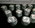 Lot 10 Bellagio Casino Chips World Poker Tour Las Vegas Chips Gray white