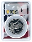 2025 W Right To Petition  100 Platinum Eagle Pcgs Pr70 Dcam Flag Frame