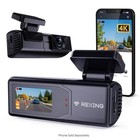 Rexing Sc4ks  Ultra Hd Car Dash Cam With Wi-fi Bundle   Brand New 