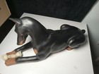 Vintage Universal Statuary Doberman Pinscher Dog W  Bone Statue Figurine 17 
