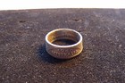 1940 Australia Sterling Silver Florin Mens Coin Ring Wwii  Size 11