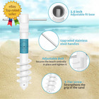 Beach Umbrella Sand Anchor  1 Pack Outdoor Umbrella Base With 5-spiral Screw Des