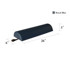 Royal Blue 6-inch Half Round Bolster  Massage Therapy Pillow Cushion