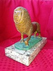 Sergio Bustamante Signed Lion Human Face Bronze Sculpture Numbered Vintage Rare