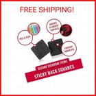 Sticky Back Squares Self Adhesive Hook Loop 12sets Black Velcrow Brand Waterproo