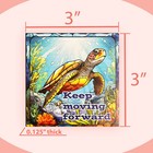 Jennygems Keep Moving Forward Fridge Magnets  Turtle Decor  Refrigerator Magnet