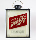 Vintage 1964 Schlitz Draught Hanging Lantern Lighted Beer Sign
