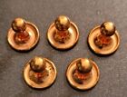 Original Antique Victorian Rose Gold Tuxedo Shirt Studs Lot Of Six   20 00 Sale