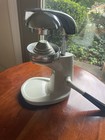Vintage 1940s Juice King Manual Enamel Juicer Press White chrome