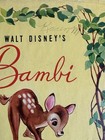 Vintage Walt Disney s Bambi Book 1942 Grosset   Dunlap Hardcover W  Dust Jacket