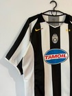 Vintage Nike Juventus Fc Men s Black   White Jersey Y2k Rare Size L