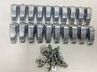 Set Of 20 Ludwig Large Classic Bass Drum Lugs Chrome With Screws