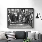 Prohibition 1920s Dumping Beer Out Funny Bar Drinking Wall Art Poster Print