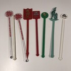Lot 50 Vintage Swizzle Cocktail Sticks Drink Stirrers Casino Bars Restaurants  C