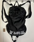 Victoria Secret Pink Convertible Backpack Fanny Pack Black White Logo  Gym Sport