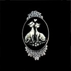 Cat Cameo Brooch Pin Victorian 2 Cats In Love  Hand Painted  Vintage Style Pin