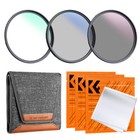 K f Concept Uv cpl nd4 Lens Filter Kit  filter Bag 3x Cleaning Cloth 67 77 82mm
