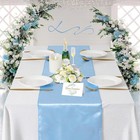 Baby Blue Table Runner Satin Table Runners Wedding Table Runners 10 Packs 12x   