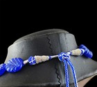 640 00 Cts Enhance Sapphire Oval Shape Carved Beads Handmade Necklace