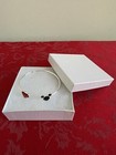 White Swirl Cotton Filled Jewelry Gift Boxes - Lot 100