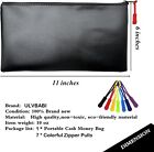 Money Bags With Zipper  11x6 1 Inch Security Deposit Zipper Pouch  Bank Bag  Cas