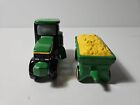 1998 John Deere Tractor   Corn Trailer Salt   Pepper Shakers Pre Owned