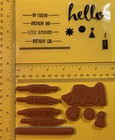 Stampin Up Stamp Set Hello Retired Sets  Birthday Sunshine Streamers Crepe Paper