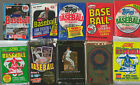Huge Lot Of 300 Unopened Old Vintage Baseball Cards In Wax Cello Rack Packs