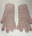 Anthropologie Sleeping On Snow Women s Pink Knit Bee Jewel Gloves Beaded Guc
