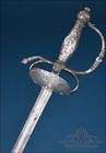 Spain  Antique Spanish Shell Guard Sword With Inscription  17th   18th C 