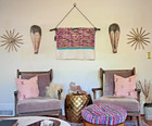 Vintage Guatemalan Huipil Textile     Handwoven Embroidered Panel     Boho Wall Art