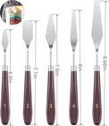 5pcs Stainless Steel Cake Icing Spatulas  Baking Palette Knives Set