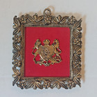 Vintage E a  Riba Co  Lot Of 4 Spanish Medieval-style Coat Of Arms Plaques